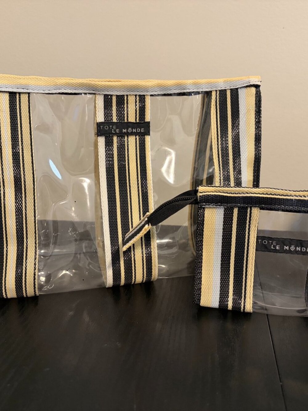 Tote Le Monde Cosmetic Bag Set - New